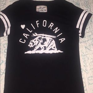 A black California t shirt; size M